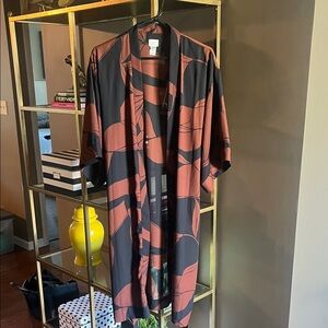 Stylish Black and Brown Women’s Kimono